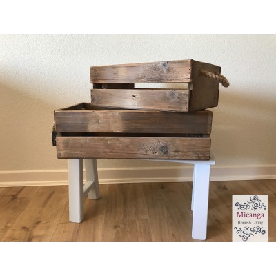 Kistenset twee delig hout Kistenset twee delig hout